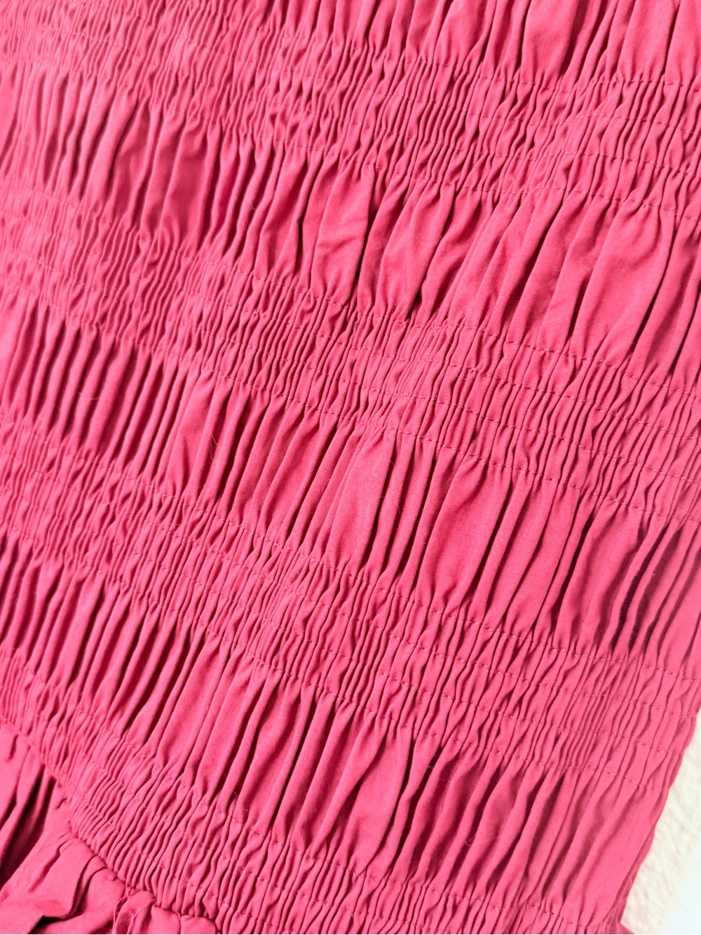 Peppermayo Red Ruched Sleeveless Mini Dress - Picture 5 of 5